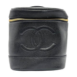 シャネル CHANEL ココマーク バニティバッグ A01998 ブラック ゴールド金具 キャビアスキン レディース ハンドバッグ