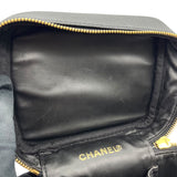 シャネル CHANEL ココマーク バニティバッグ A01998 ブラック ゴールド金具 キャビアスキン レディース ハンドバッグ