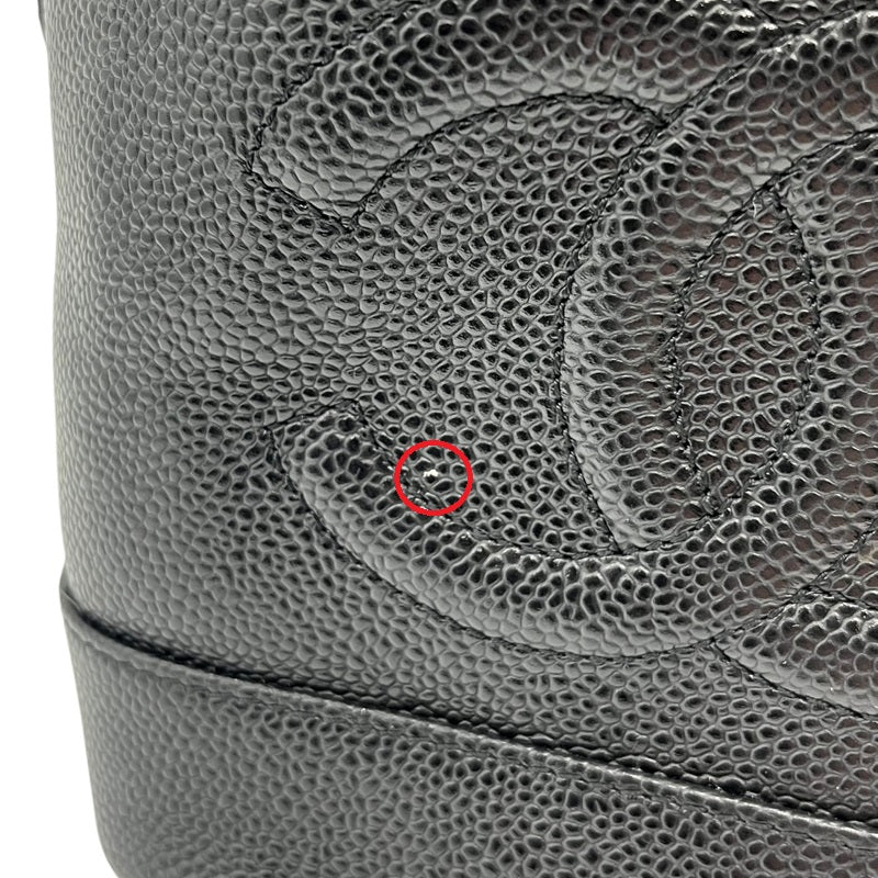 シャネル CHANEL ココマーク バニティバッグ A01998 ブラック ゴールド金具 キャビアスキン レディース ハンドバッグ