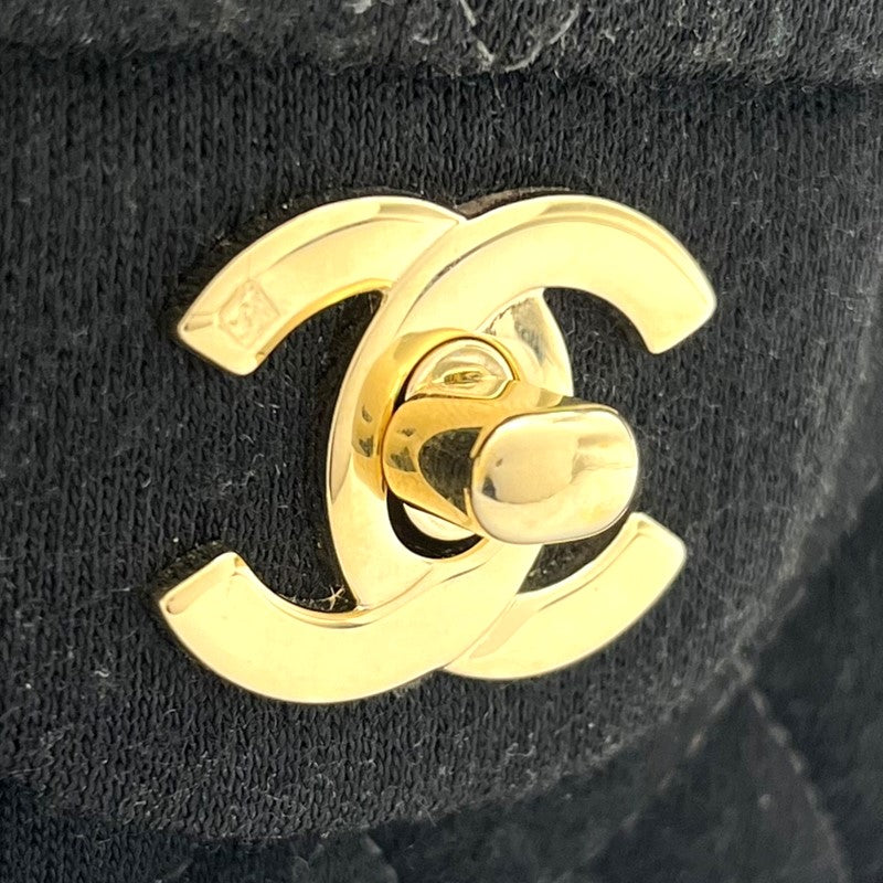 シャネル CHANEL マトラッセ25 A01112 ブラック ゴールド金具 コットン レディース ショルダーバッグ