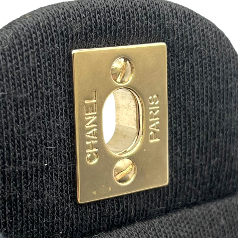 シャネル CHANEL マトラッセ25 A01112 ブラック ゴールド金具 コットン レディース ショルダーバッグ