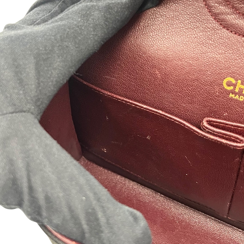 シャネル CHANEL マトラッセ25 A01112 ブラック ゴールド金具 コットン レディース ショルダーバッグ