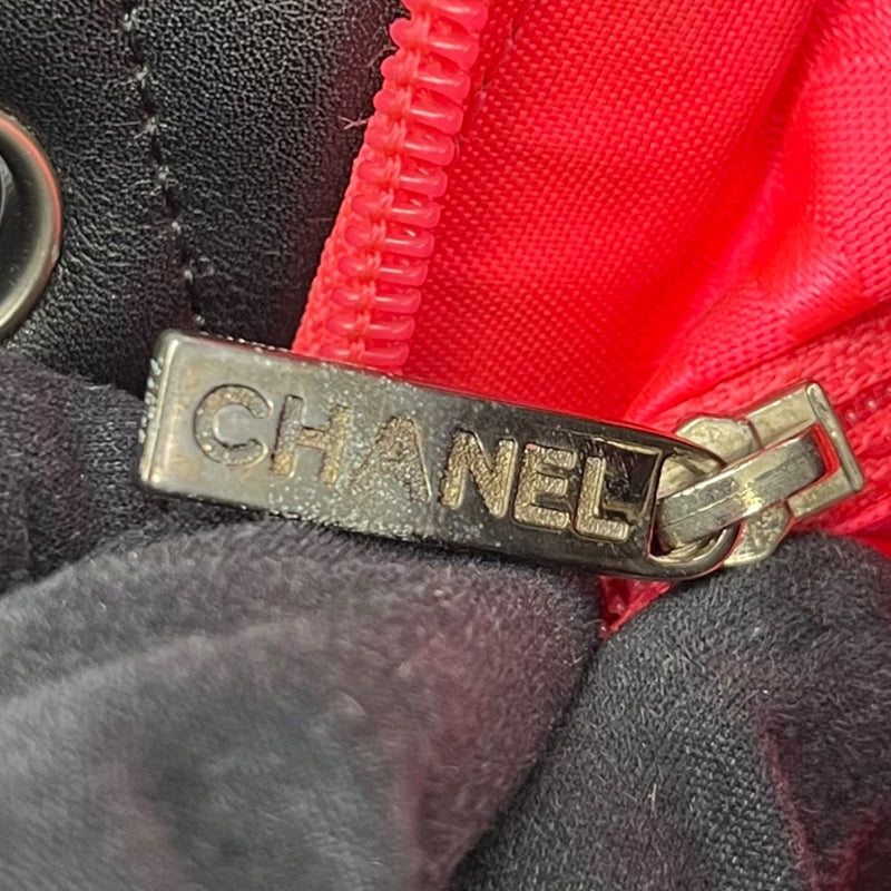 シャネル CHANEL カンボンライン トート スモール A25166 ブラック×ピンク レザー レディース トートバッグ