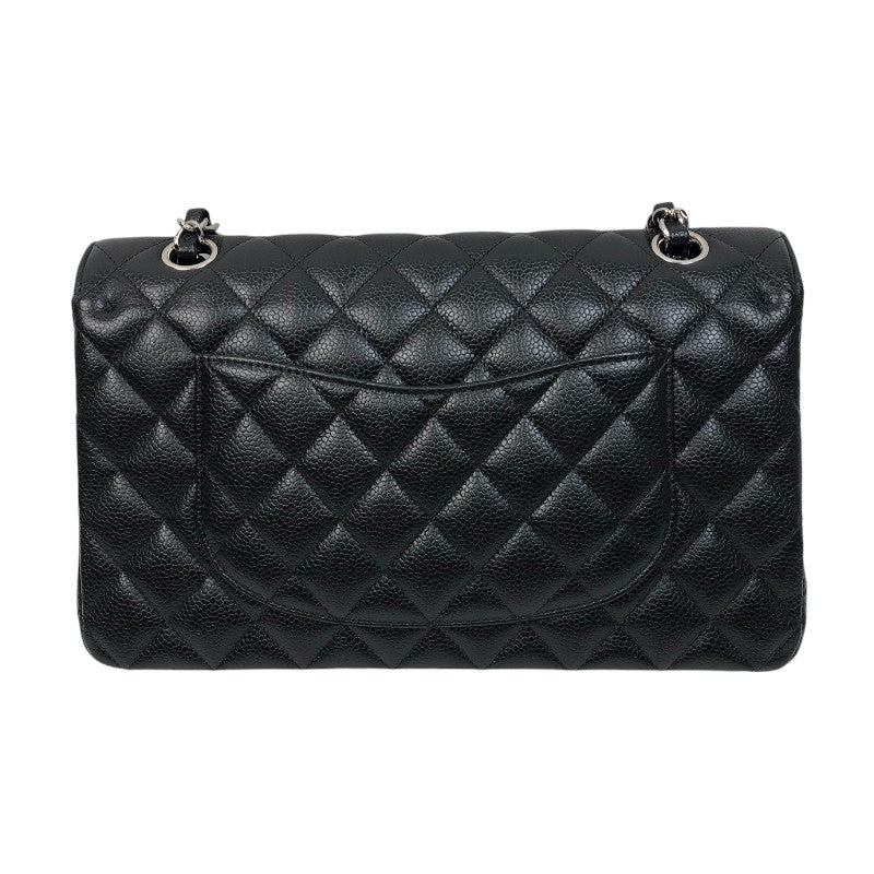 シャネル CHANEL マトラッセ25 A01112 22番台 ブラック シルバー金具 キャビアスキン レディース ショルダーバッグ