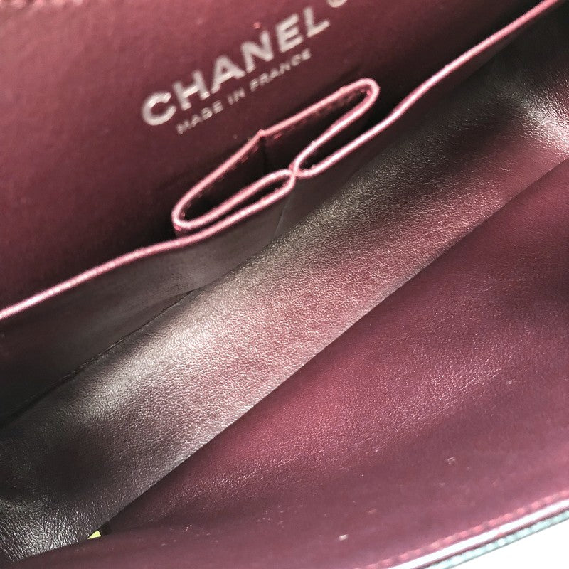 シャネル CHANEL マトラッセ25 A01112 22番台 ブラック シルバー金具 キャビアスキン レディース ショルダーバッグ