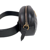 グッチ GUCCI GGマーモント ボディバッグ 476434 ブラック ゴールド金具 レザー レディース ボディバッグ