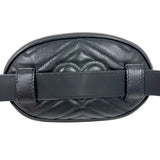グッチ GUCCI GGマーモント ボディバッグ 476434 ブラック ゴールド金具 レザー レディース ボディバッグ
