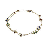 ブルガリ BVLGARI ディーヴァドリーム ロングネックレス 750YG・ラピスラズリ・カーネリア・マラカイト ジュエリー