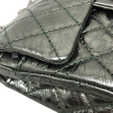 シャネル CHANEL 2.55 ミニフラップバッグ AS0874 11番台 メタリックグリーン シルバー金具 エイジドカーフ レディース ショルダーバッグ