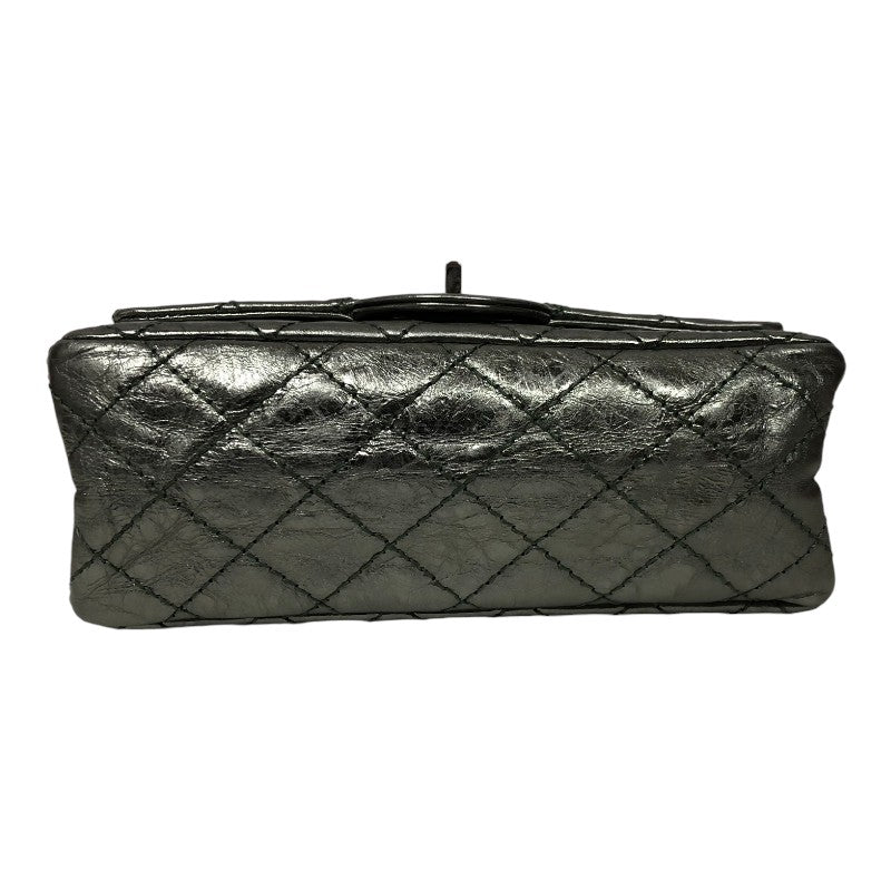 シャネル CHANEL 2.55 ミニフラップバッグ AS0874 11番台 メタリックグリーン シルバー金具 エイジドカーフ レディース ショルダーバッグ