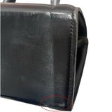 エルメス HERMES ハンドバッグ ブラック ボックスカーフ レディース ハンドバッグ