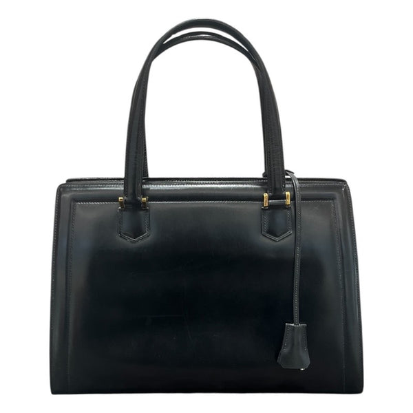 エルメス HERMES ハンドバッグ ブラック ボックスカーフ レディース ハンドバッグ