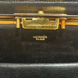 エルメス HERMES ハンドバッグ ブラック ボックスカーフ レディース ハンドバッグ