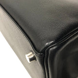 エルメス HERMES ケリー28 内縫い □J刻 ブラック シルバー金具 ヴォースイフト レディース ハンドバッグ
