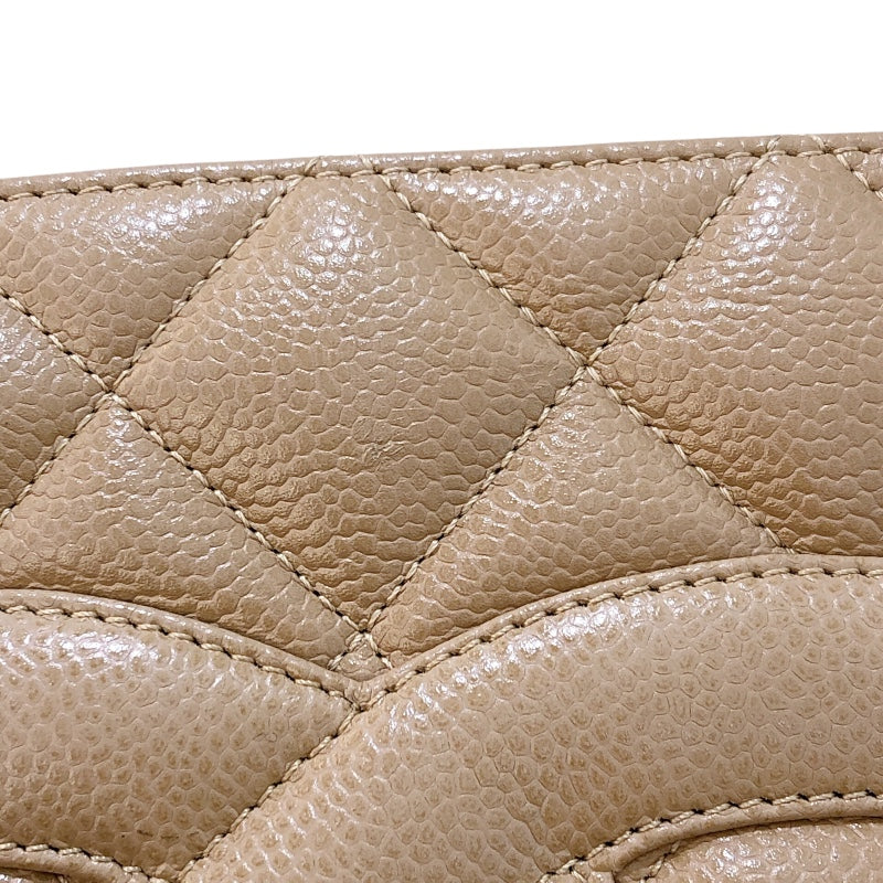 シャネル CHANEL 復刻トート 7番台 A01804 ベージュ ゴールド金具 キャビアスキン レディース トートバッグ