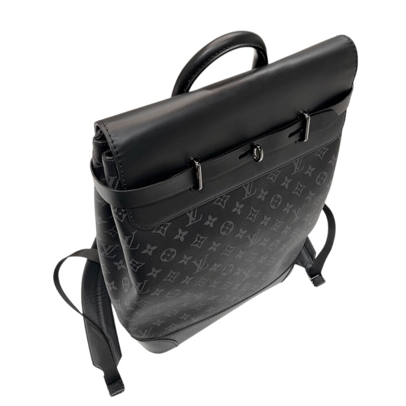 ルイ・ヴィトン LOUIS VUITTON スティーマー・バッグパック M44052 ブラック シルバー金具 モノグラム・エクリプス メンズ |  中古ブランドリユースショップ OKURA(おお蔵)