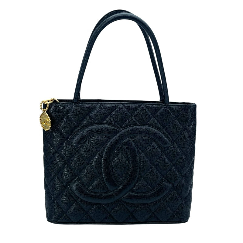 シャネル CHANEL 復刻トート A10804 ブラック GD金具 キャビアスキン レディース ハンドバッグ