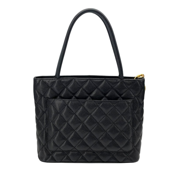 シャネル CHANEL 復刻トート A10804 ブラック GD金具 キャビアスキン レディース ハンドバッグ