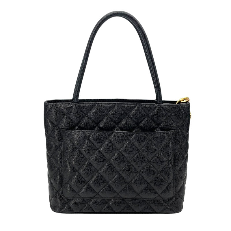 シャネル CHANEL 復刻トート A10804 ブラック GD金具 キャビアスキン レディース ハンドバッグ