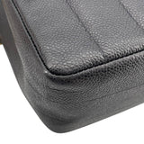 シャネル CHANEL マドモアゼルラージフラップバッグ 3番台 ブラック GD金具 キャビアスキン レディース ショルダーバッグ