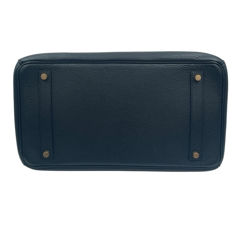 エルメス HERMES バーキン35 □H ブラック フィヨルド レディース ハンドバッグ
