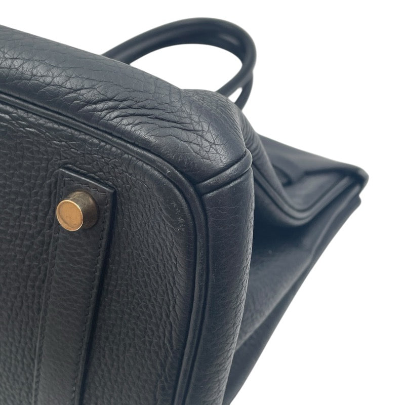 エルメス HERMES バーキン35 □H ブラック フィヨルド レディース ハンドバッグ