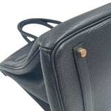 エルメス HERMES バーキン35 □H ブラック フィヨルド レディース ハンドバッグ
