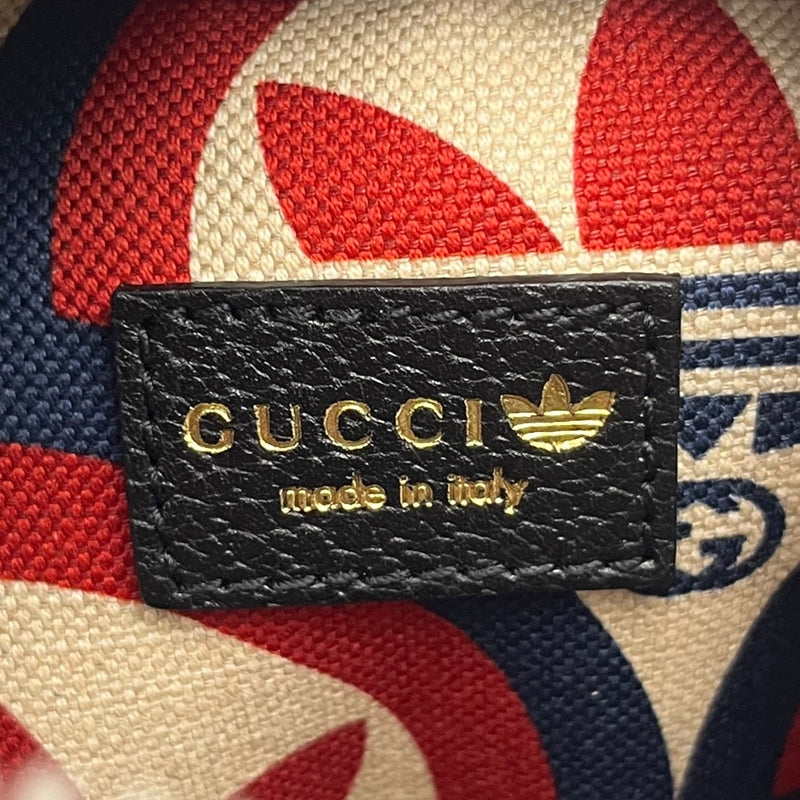 グッチ GUCCI ミニトップハンドルバッグ 702387 ブラック レザー ユニセックス ハンドバッグ