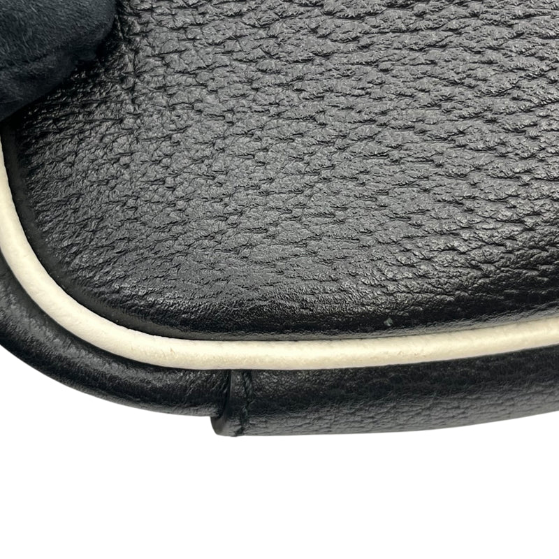 グッチ GUCCI ミニトップハンドルバッグ 702387 ブラック レザー ユニセックス ハンドバッグ