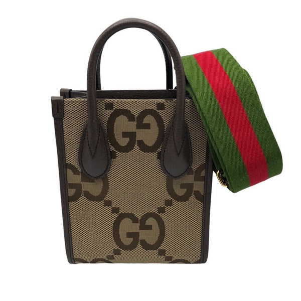 グッチ GUCCI ジャンボGG ミニトートバッグ 699406 ジャンボGGキャンバス ユニセックス ショルダーバッグ