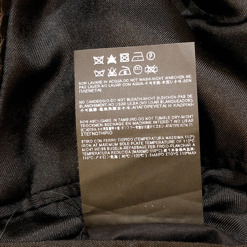 サンローラン SAINT LAURENT パイソンレザー切替テーラードジャケット ブラック ウール メンズ テーラードジャケット