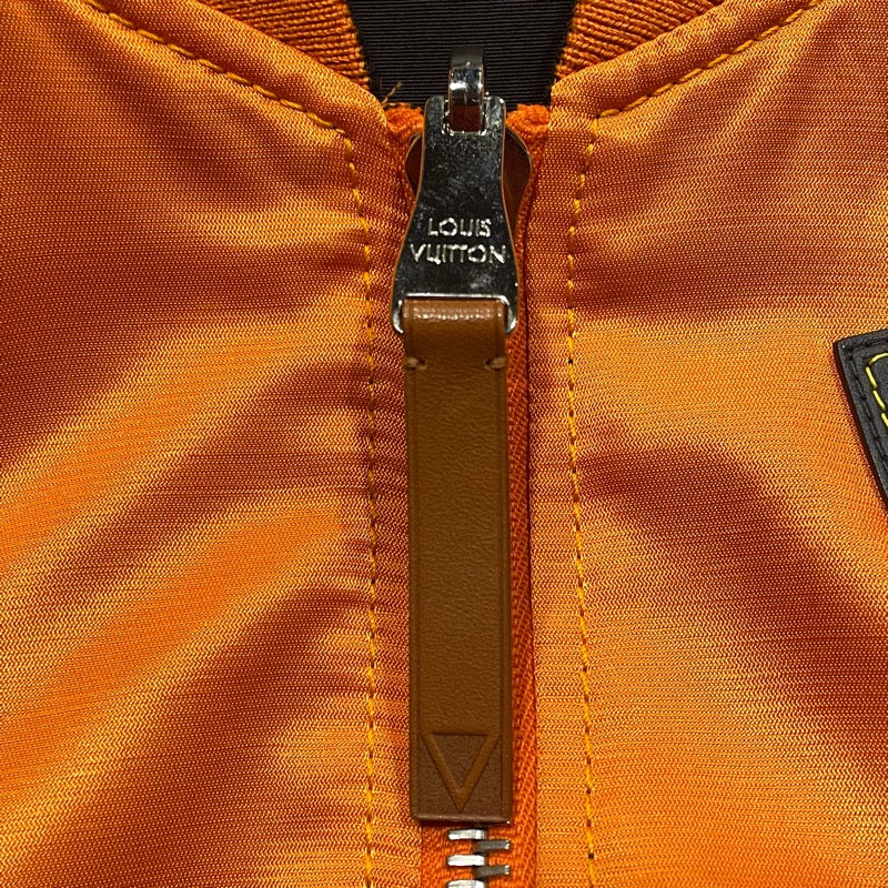 ルイ・ヴィトン LOUIS VUITTON リバーシブルボンバージャケット H7B70WUVO オレンジ シルク メンズ その他アウター