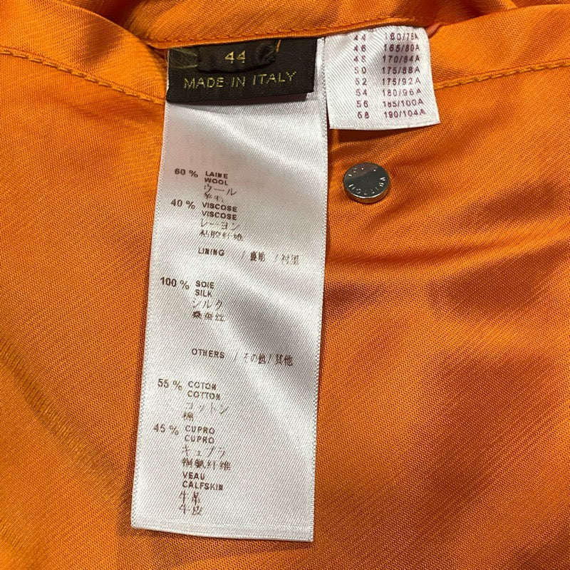 ルイ・ヴィトン LOUIS VUITTON リバーシブルボンバージャケット H7B70WUVO オレンジ シルク メンズ その他アウター