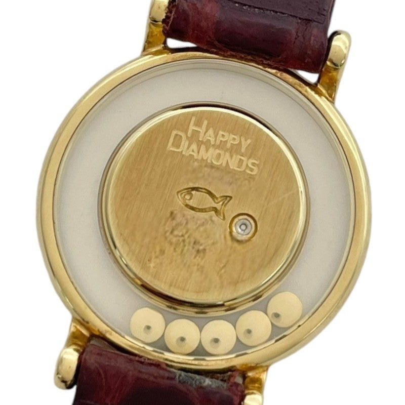 ショパール Chopard ハッピーダイヤモンド 20/6063 K18YG レディース 腕時計