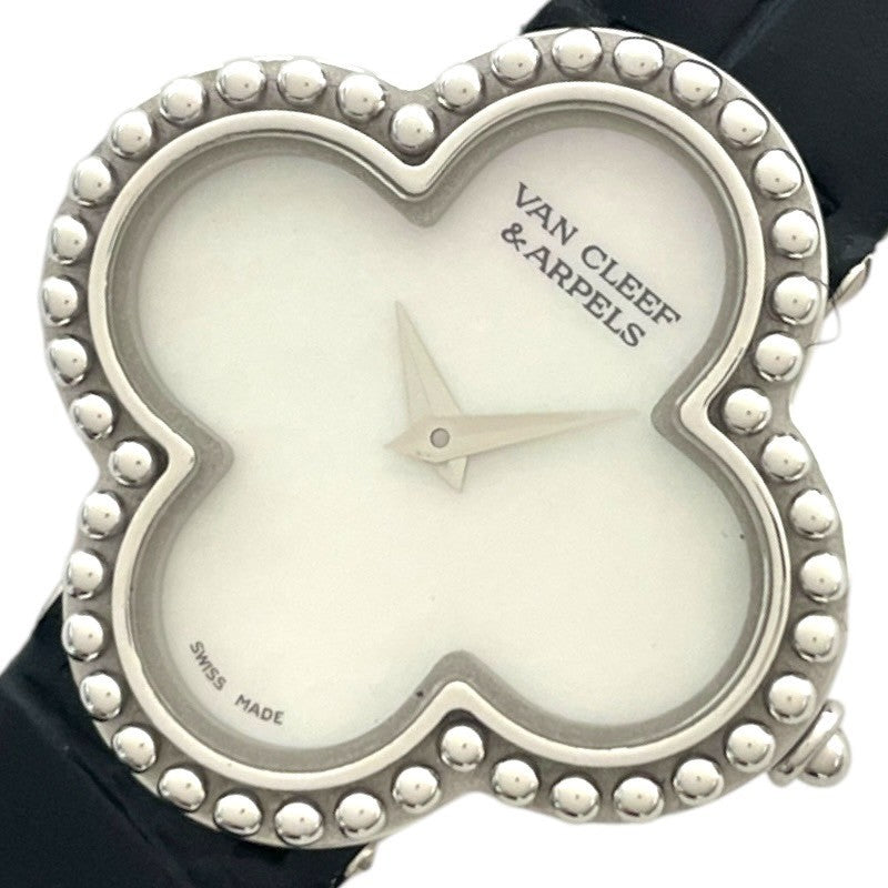 ヴァンクリーフ＆アーペル Van Cleef & Arpels ヴィンテージ アルハンブラ ホワイトシェル 336574 K18WG レディース 腕時計