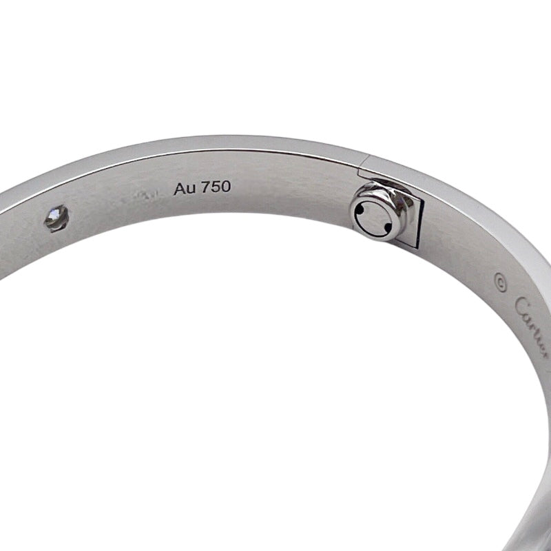 カルティエ Cartier ラブブレス4Pダイヤ K18ホワイトゴールド