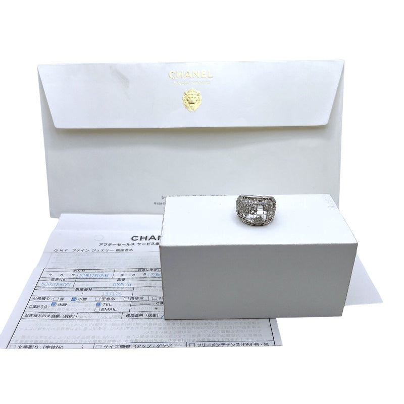 シャネル CHANEL ワールドマップダイヤリング 750WG ジュエリー