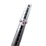 パパラチアサファイア非加熱リング Pt950 ピンクサファイヤ ジュエリー