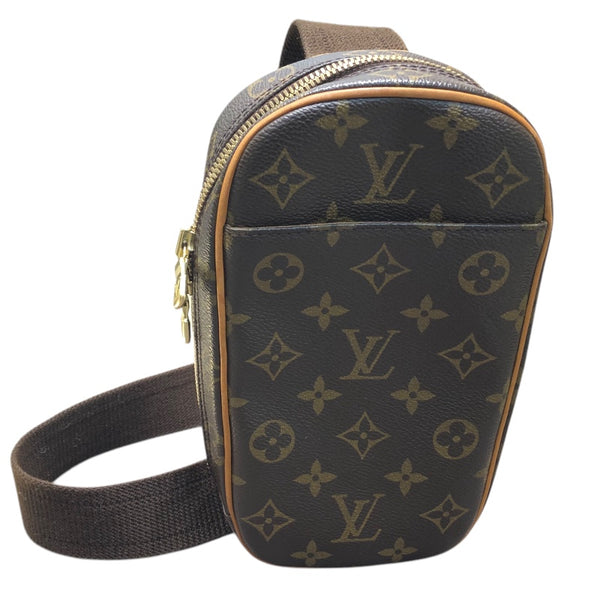 ルイ・ヴィトン LOUIS VUITTON ポシェット・ガンジュ M51870 モノグラム ブラウン PVC レディース ウエストバッグ
