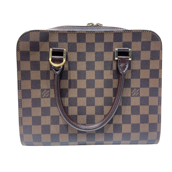 ルイ・ヴィトン LOUIS VUITTON トリアナ N51155 ブラウン　ゴールド金具 ダミエ レディース ハンドバッグ