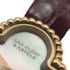 ヴァンクリーフ＆アーペル Van Cleef & Arpels スウィートアルハンブラ 2386240(VCARO8SF00) ホワイトシェル K18PG/革ベルト レディース 腕時計