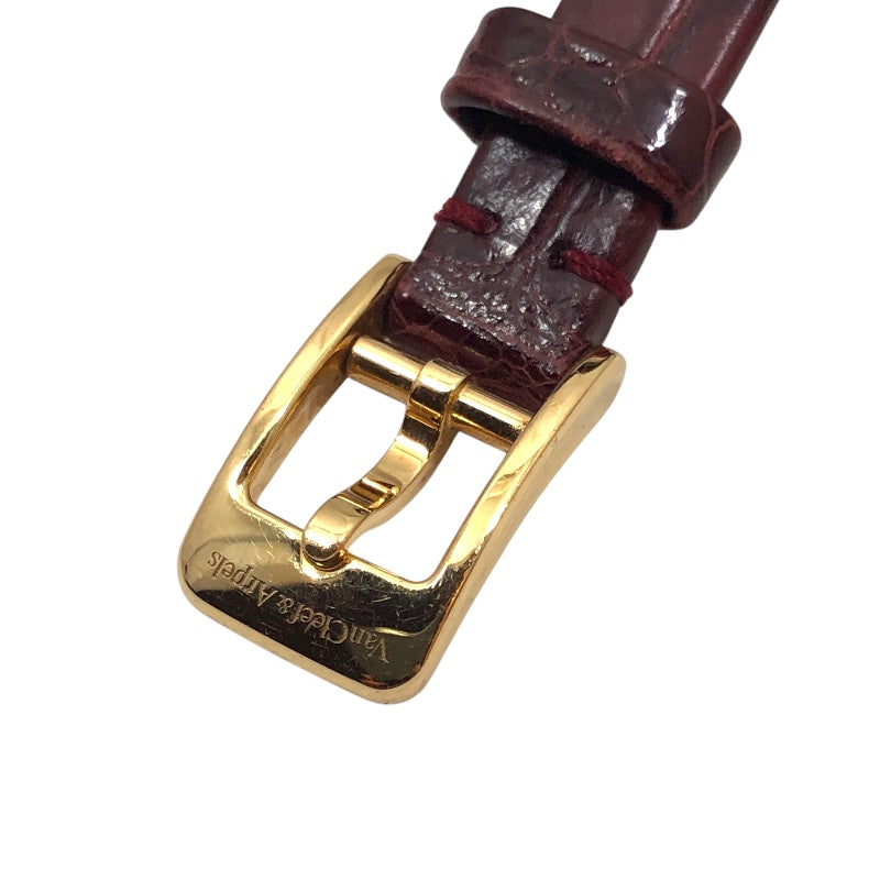 ヴァンクリーフ＆アーペル Van Cleef &amp; Arpels スウィートアルハンブラ  2386240(VCARO8SF00) ホワイトシェル K18PG/革ベルト レディース 腕時計 ヴァンクリーフ＆アーペル Van Cleef & Arpels スウィートアルハンブラ
