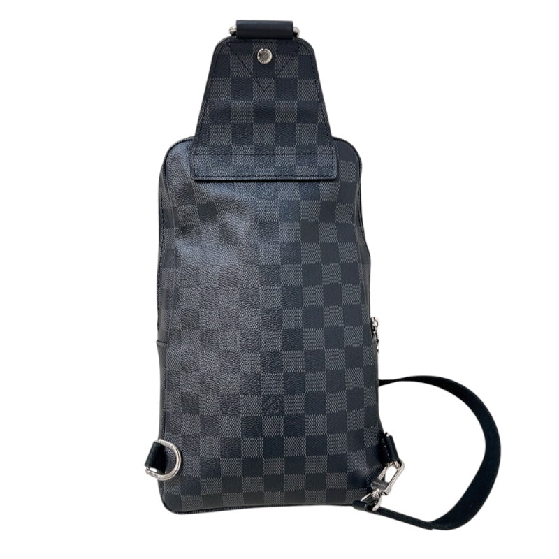 ルイ・ヴィトン LOUIS VUITTON アヴェニュー・スリングバッグ N41719 ブラック　シルバー金具 ダミエ・グラフィット メンズ ボディバッグ