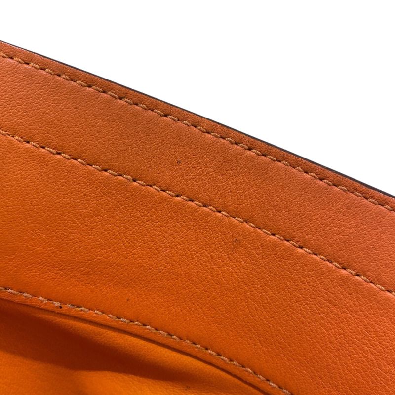 エルメス HERMES アリーヌミニ D刻印 オレンジ スイフト レディース ショルダーバッグ