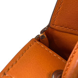 エルメス HERMES アリーヌミニ D刻印 オレンジ スイフト レディース ショルダーバッグ