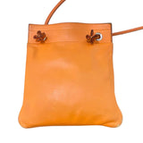 エルメス HERMES アリーヌミニ D刻印 オレンジ スイフト レディース ショルダーバッグ