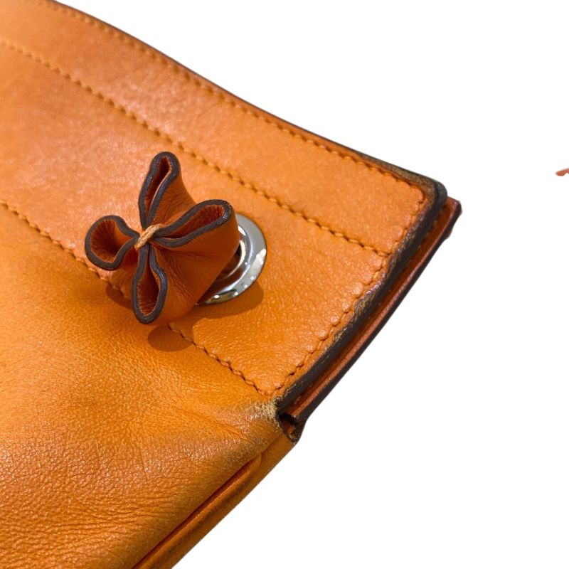 エルメス HERMES アリーヌミニ D刻印 オレンジ スイフト レディース ショルダーバッグ