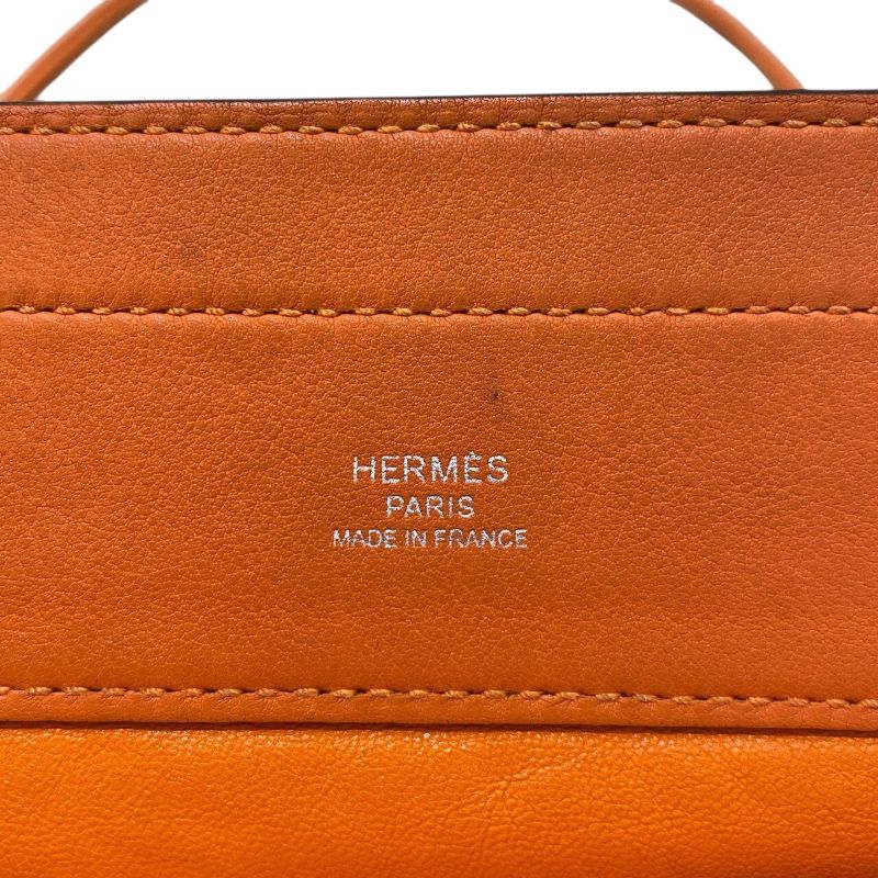 エルメス HERMES アリーヌミニ D刻印 オレンジ スイフト レディース ショルダーバッグ