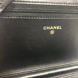 シャネル CHANEL ボーイシャネル チェーンウォレット AP1117 29番台 ブラック ゴールド金具 キャビアスキン レディース ショルダーバッグ