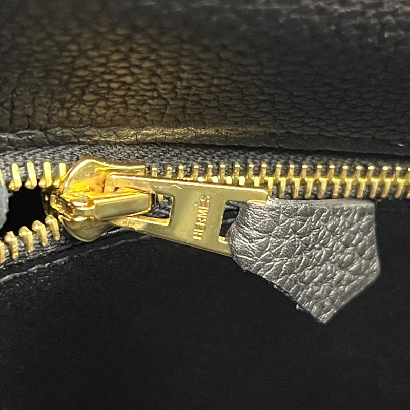エルメス HERMES ケリー28 内縫い D刻印 ブラック ゴールド金具 トゴ レディース ハンドバッグ